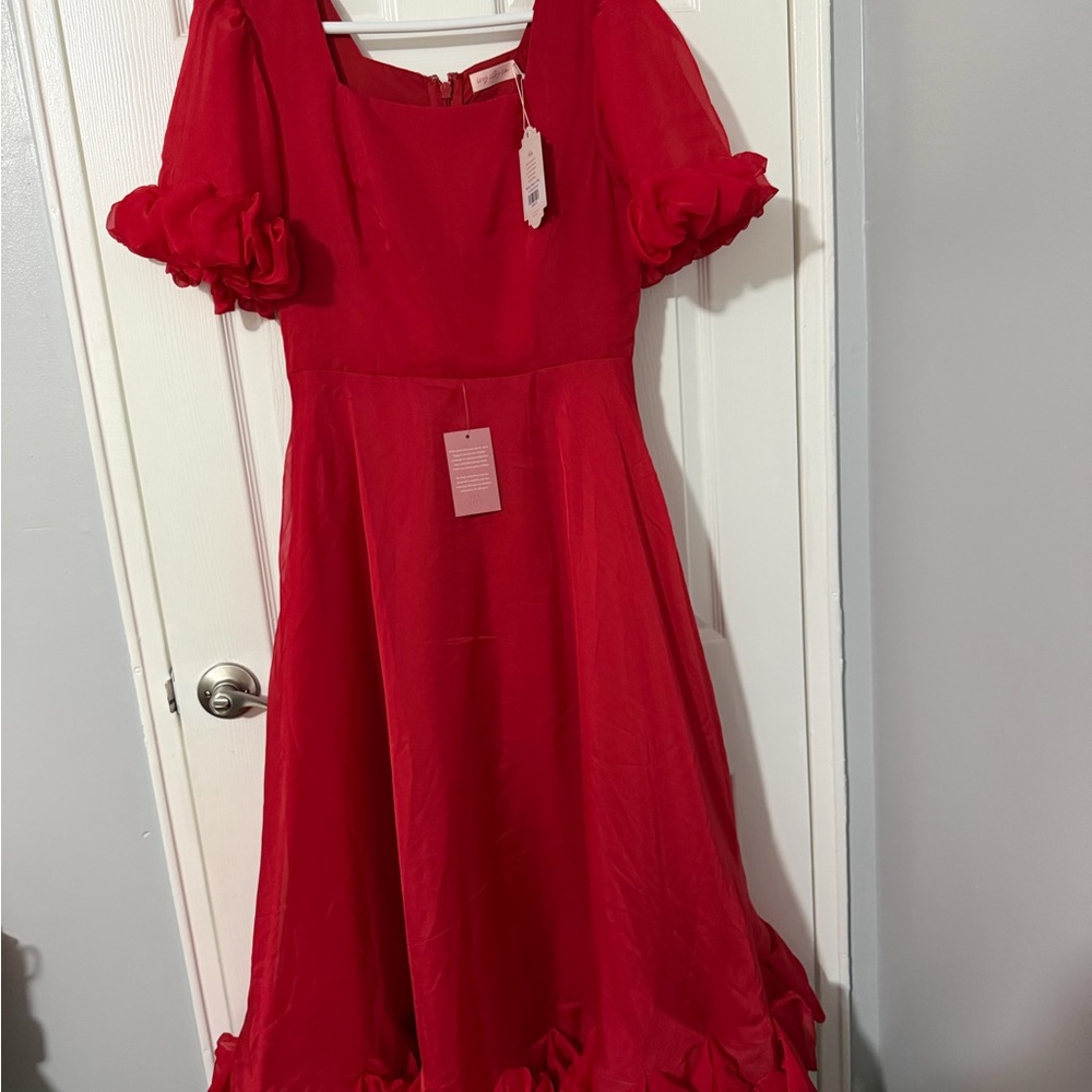 Ivy City Co Red Prom Dress